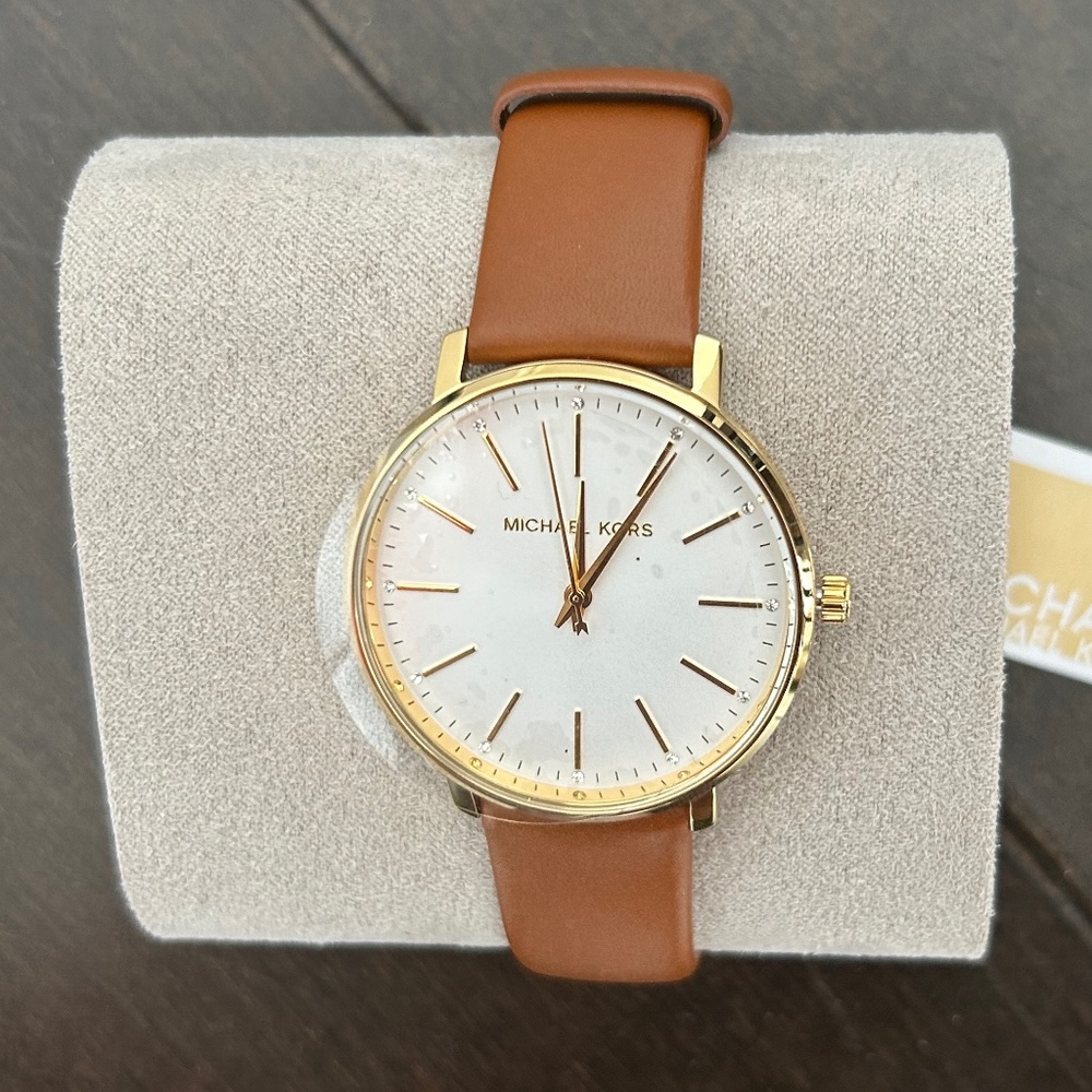 NWT Michael Kors Brown Pyper Watch MK2740